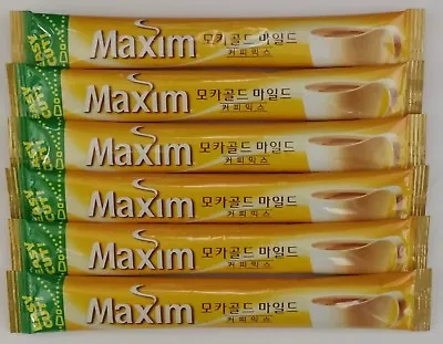 Korean Instant Coffee Mix Maxim Mocha Gold Mild 6/10/20/50/100/210/400 Sticks • $14.57