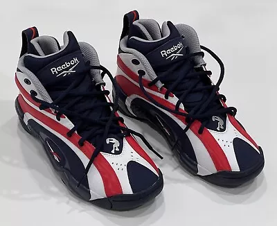 Reebok Classics Shaqnosis Basketball Shaquille O'Neal USA Navy Red White FV2971 • $74.99