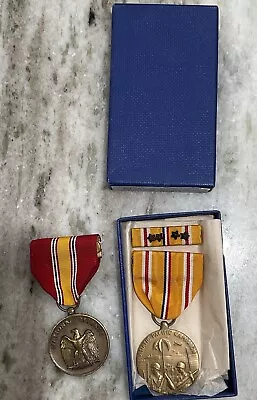 Lot Of 2 US Military Medals And Ribbons • $12