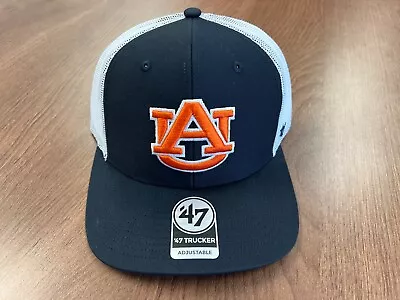 Auburn Tigers 47 Navy Blue Trucker Mesh Back Hat Snapback Cap Nwt New Mlb $34 • $30