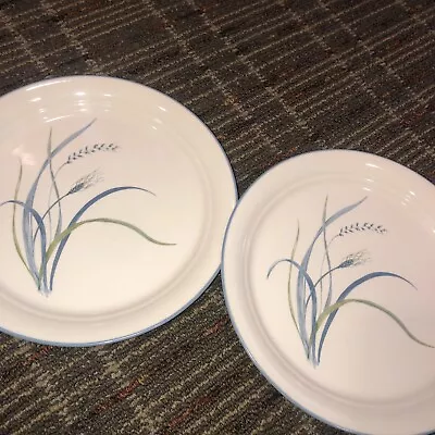 LOT(2) Corelle USA COASTAL BREEZE PATTERN 10 1/4 Dinner PLATES Blue Green • $19.99