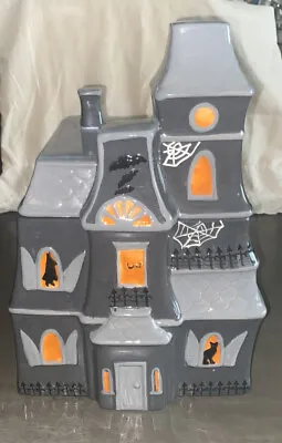 Martha Stewart Halloween Haunted House Cookie Jar October Ceramic NWOB • $65.99