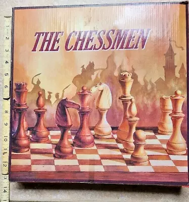 Vintage The Chessmen Pieces Hand Painted By W.U No Board. Napoleon V Wellington • $100