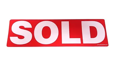 SOLD Magnetic Real Estate Sign Rider For Yard Sign  • $8.95