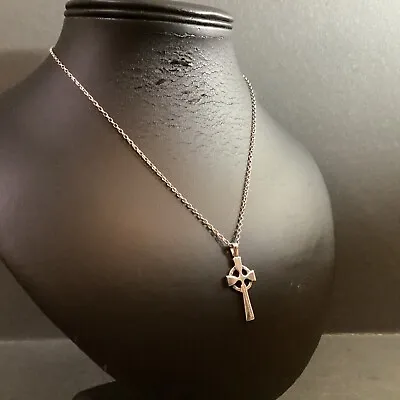Silver Ola Gorie St Peter’s Cross Pendant W/17inch Chain Necklace HM: OMG-ST-SIL • £45