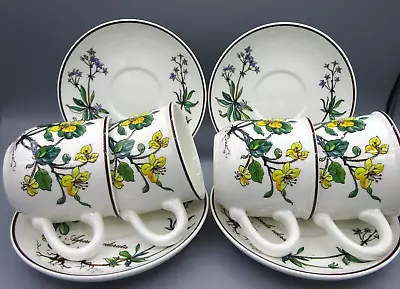 4 Villeroy & Boch Demitasse Cups & Saucers - Botanica Pattern - Ex Con • $45