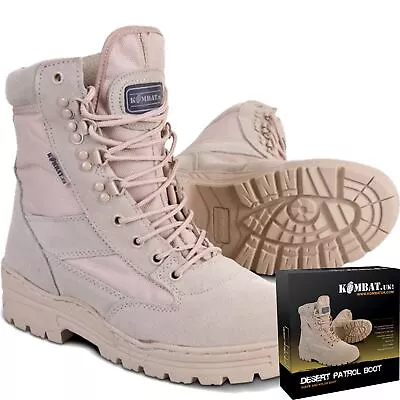 Kombat UK Desert Army Military Mens Tactical Combat Cadet Patrol Recon Boots • £33.99