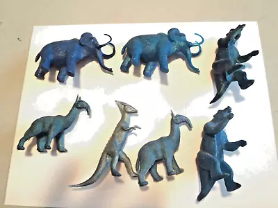 Vintage MPC/Marx Metallic Blue Prehistoric Mammals And Dinosaur • $35