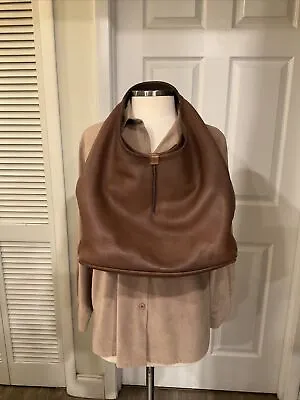 Ugg Large Brown Leather Hobo Handbag Vintage • $89