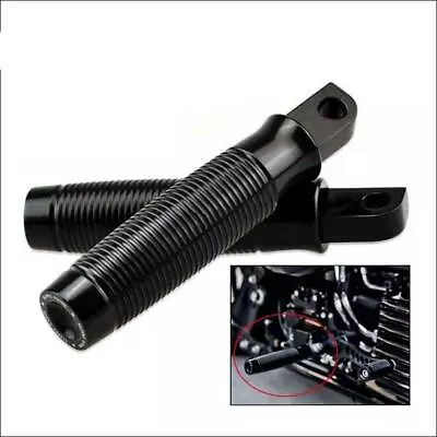 $16.98 • Buy Black Footrest Foot Pegs For Harley Softail Dyna V-Rod Sportster 1200 Iron 883