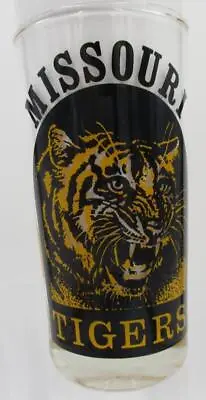 Vtg 1978 University Of Missouri Football Glass Tumbler Mizzou Tigers MU Excllnt • $24.85