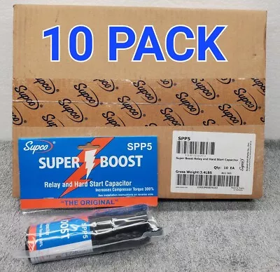 10 PACK SUPCO SPP5 Relay/Capacitor Hard Start Kit With 300% Increas Start Torque • $94.99