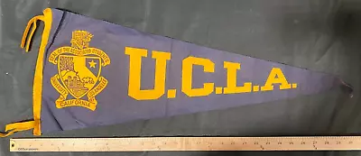 Vintage 1950s'/60s' University Of California Los Angeles Pennant NH UCLA • $29.99