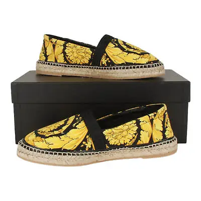 Authentic Versace Barocco-print Espadrilles Mens Shoes • $290