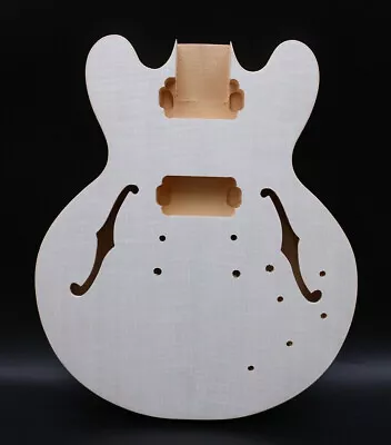 Semi-hollow Electric Guitar Body Replace Flame Maple Veneer Mahogany 339 Size • $74.60