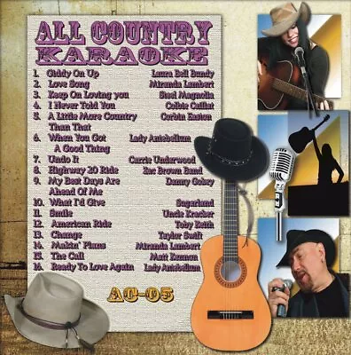 All Country Vol-5 Karaoke CD+G 2009/Miranda Lambert Lady AntebellumIn Plastic • $9.99