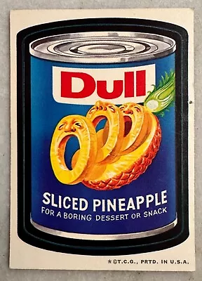 1973 Topps Wacky Packages Dull Pineapple Black Ludlow Back 2nd Series! • $8