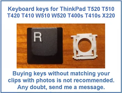 KEY For Keyboard Lenovo ThinkPad T520 T510 T420 T410 W510 W520 T400s T410s X220 • $8.78