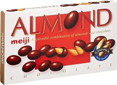 Meiji Almond Chocolate 79g In 1 Box Japanese Sweets From Osaka • $27.99