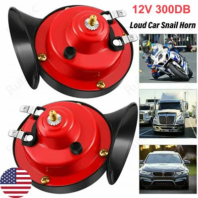 2PC 12V 300DB Train Air Horn Super Loud Waterproof Motorcycle Car Truck SUV Boat • $9.59