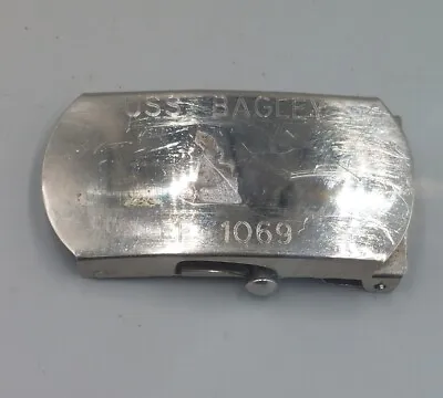 Vintage USS BAGLEY FF-1069 Navy Destroyer Escort Ship Belt Buckle • $12.99