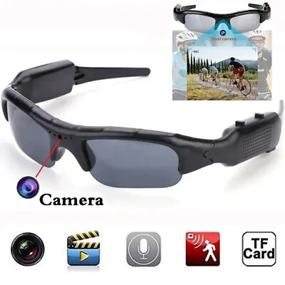 Mini Sun Camera Glasses Eyewear Digital Video Recorder Spy Glasses With Camera M • $47.48