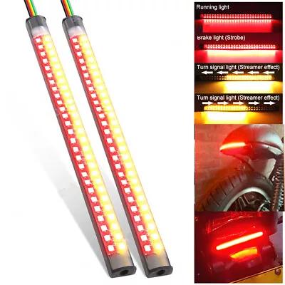 7.5in Motorcycle LED Rear Turn Signal Brake Light Stop Daytime Running Light 12V • $11.27