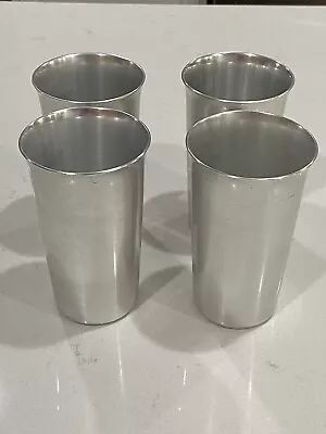 Set Of 4 Vintage Kensington Ware Aluminum Tumblers 5-1/4” Tall X 3” Wide • $20