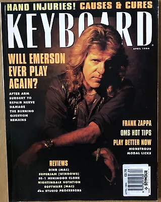 Keyboard Magazine April 1994. Keith Emerson • £4.99