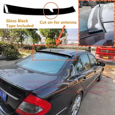 Glossy Black Rear Window Roof Spoiler Fits Mercedes W211 2003-09 Sedan E320 E350 • $58.99