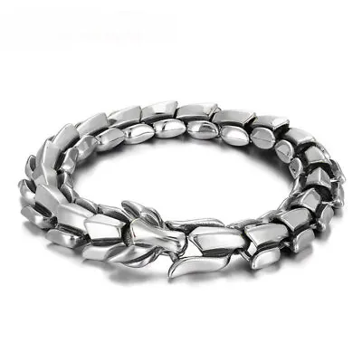 Mens Dragon Keel Chain Bracelet For Men With Stainless Steel For Carve Jewelry  • $6.82