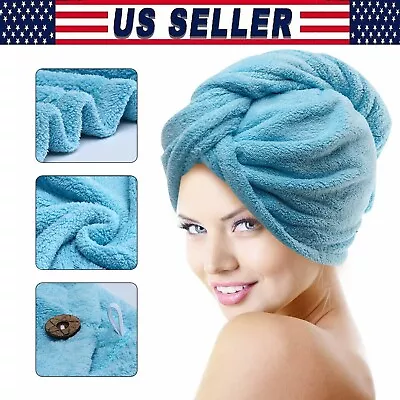 Microfiber Hair Wrap Towel Drying Bath Spa Turban Wrap Quick Dry Magic Towel • $5.50