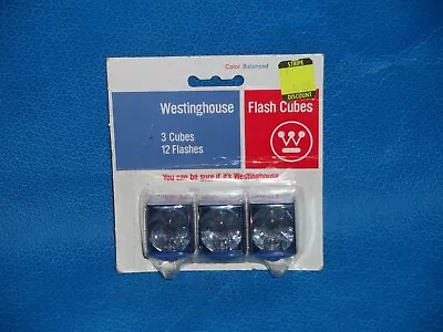 Vintage Westinghouse Flash Cubes 3 Cubes 12 Flashes New In Package • $8.95