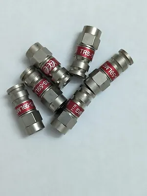 BRASS Coaxial RG59 Compression Video Cable Connector Fittings PCT TRS-59L 20pc • $14.98