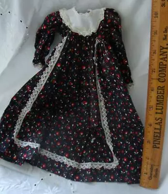 Signed VOGUE VINTAGE DOLL Printed Red Floral 11  DRESS /NITEGOWN Baby Alex • $12.99