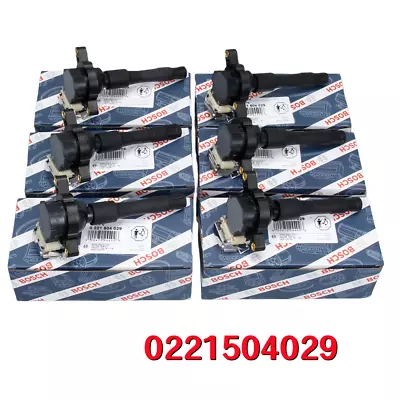 6PCS Ignition Coils BOSCH 0221504029 Fits For BMW E36 E46 E39 E38 E53 323i 325i • $125