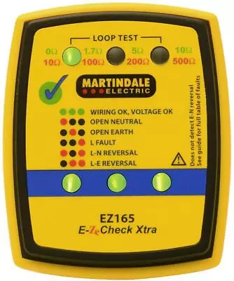 Socket & Non-Trip Earth Loop Tester - EZ165 • £73.39