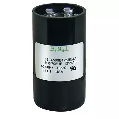 USA 590-708 Uf/MFD 110-125 VAC Volts Round Start Capacitor 50/60 Hz - Lot-1 • $16.15