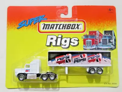 Matchbox  1993 Super Rigs Pepsi Cola Mack Ch600 Tractor Trailer • $21