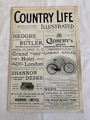 Country Life Illustrated Magazine Vol 1 No 1 Facsimile 8th January 1897 • £4