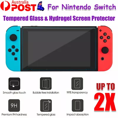 2x Tempered Glass & Hydrogel Screen Protector Guard Film For Nintendo Switch • $4.80