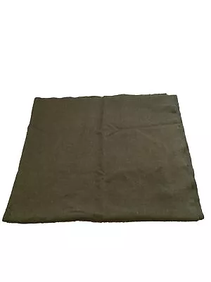 VTG 66X84 OLIVE GREEN US ARMY MILITARY ISSUE WOOL BLANKET CABIN LODGE  Camping • $56.05