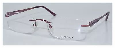 New Eyeglasses Marchon Airlock Shattered 205 601 Rose Mosaic 52-18-135 Women • $22.99