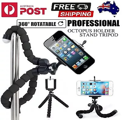 $8.99 • Buy Mini Flexible Octopus Tripod Stand Mount Holder For Go-pro Camera Phone Bracket
