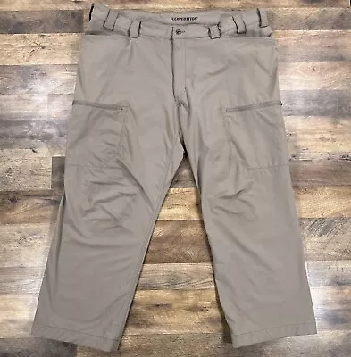 Duluth Trading Pants Mens 46x30 Beige Flexpedition Cargo Relaxed Fit Nylon • $26.99