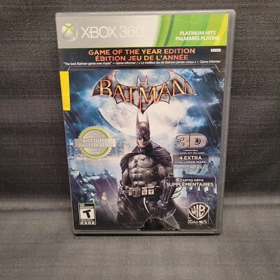 $6.75 • Buy Batman Arkham Asylum Game Of The Year Edition Microsoft Xbox 360 2010 Video Game