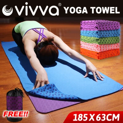 $16.98 • Buy VIVVA Non-slip Yoga Towel Mat Eco-friendly Fitness Gym Microfiber Towel Blanket