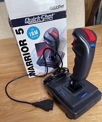 £5 • Buy Boxed Quickshot Warrior 5 QS-123 Joystick ~ For Vintage IBM PC Etc. Pre-owned