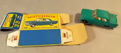 Vintage MATCHBOX  #33 Ford Zephyr & ORIGINAL Box • $5