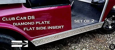 $20.63 • Buy Club Car DS Golf Cart Rocker Insert Panel Set  Aluminum Diamond Plate 1982 Up